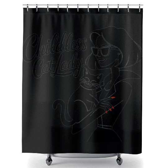 Childless Cat lady Kamala Harris Shower Curtains