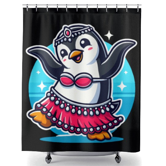 Tribal Fusion Rhythmic Dance Art For Belly Dance Shower Curtains