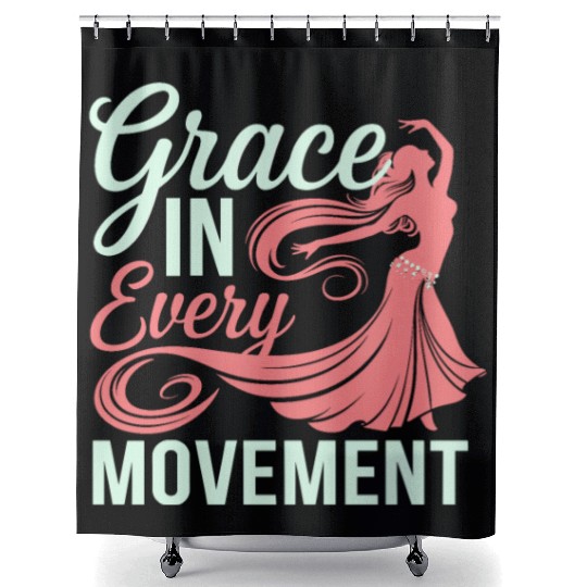 Tribal Fusion Rhythmic Dance Art For Belly Dance Shower Curtains
