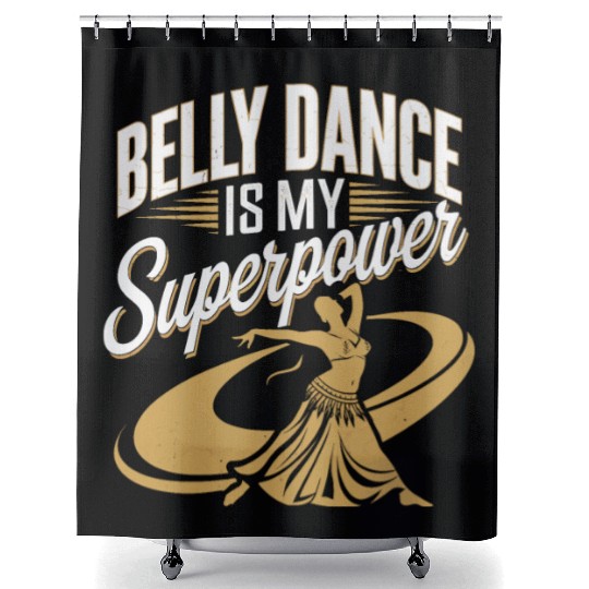 Tribal Fusion Rhythmic Dance Art For Belly Dance Shower Curtains