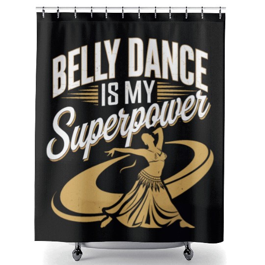 Tribal Fusion Rhythmic Dance Art For Belly Dance Shower Curtains
