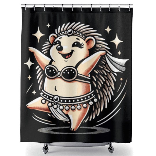 Tribal Fusion Rhythmic Dance Art For Belly Dance Shower Curtains