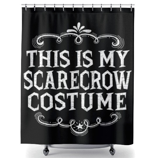 This Is My Scarecrow Funny Lazy Halloween Costume Shower Curtains