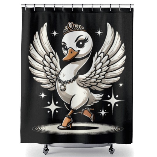 Tribal Fusion Rhythmic Dance Art For Belly Dance Shower Curtains