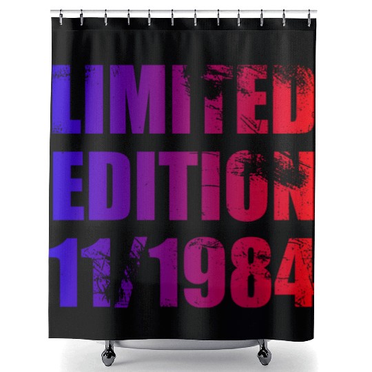 40th birthday Limited Edition 11/1984 Shower Curtains