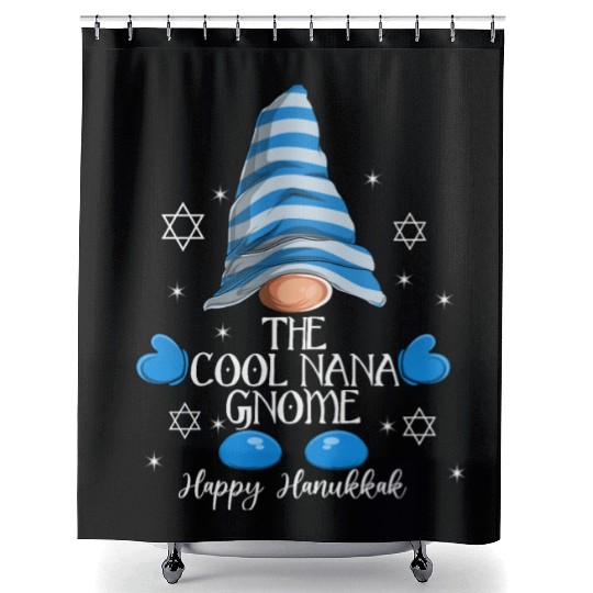 The Nana Gnome Funny Family MatchingGroup Hanukkah Shower Curtains