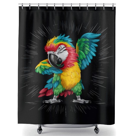 Macaw Parrot for a Bird Lover Animal Lover Shower Curtains