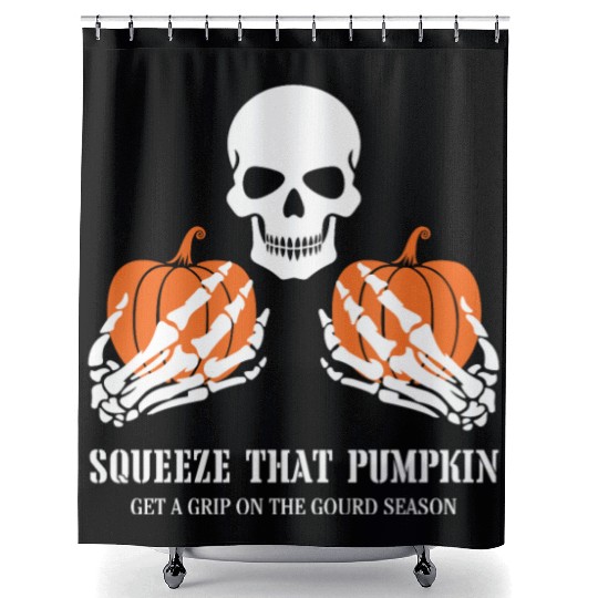 Hug your chest Halloween Shower Curtains