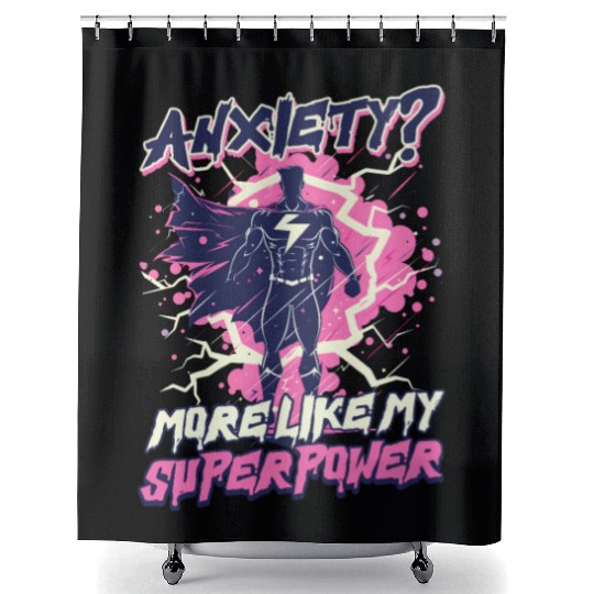 Depression Awareness Anxiety Like My Power Shower Curtains