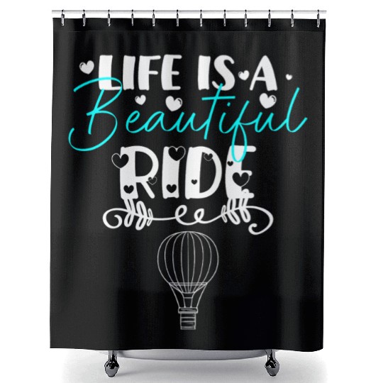 Hot Air Balloon Company Fire Adventure Shower Curtains