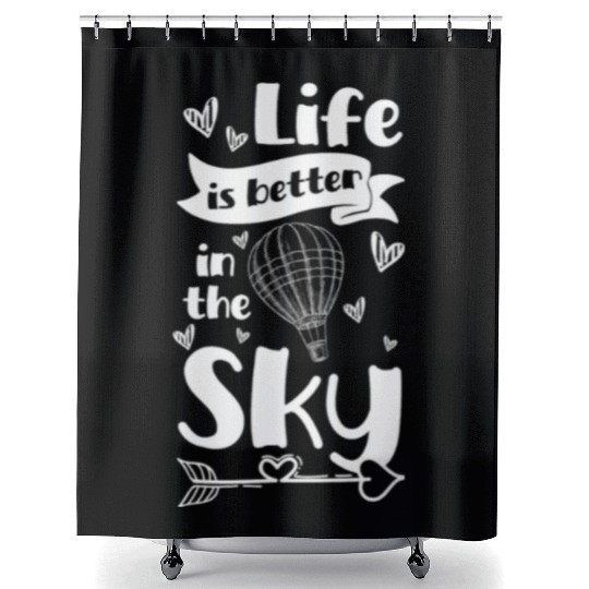 Hot Air Balloon Company Driving Sport Shower Curtains