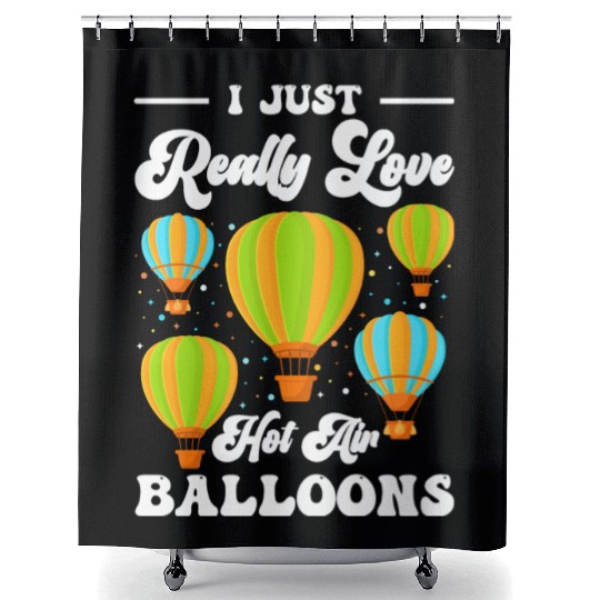 Hot Air Balloon Company Driving Adventure Shower Curtains