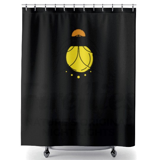 Fireflies Firefly Lightning Bug Insect Collector Shower Curtains