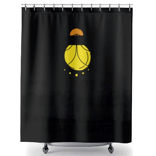 Fireflies Firefly Lightning Bug Insect Collector Shower Curtains