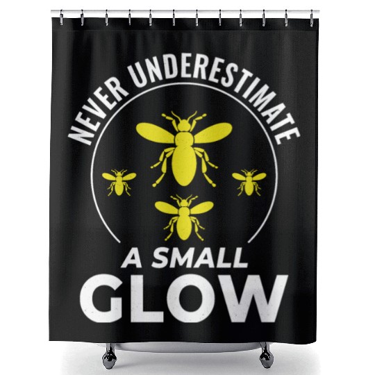 Fireflies Firefly Lightning Bug Insect Collector Shower Curtains