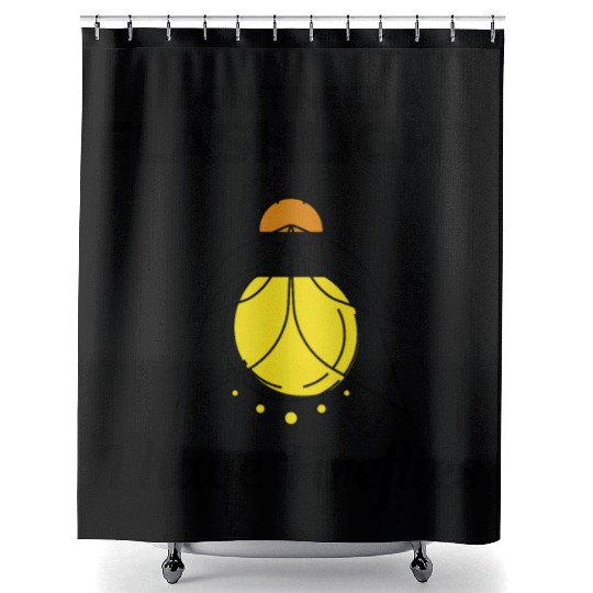 Fireflies Firefly Lightning Bug Insect Collector Shower Curtains