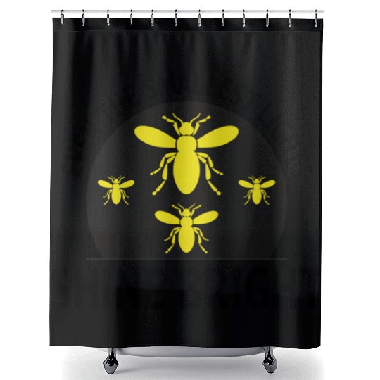 Fireflies Firefly Lightning Bug Insect Collector Shower Curtains