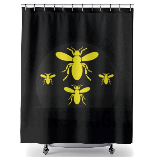 Fireflies Firefly Lightning Bug Insect Collector Shower Curtains