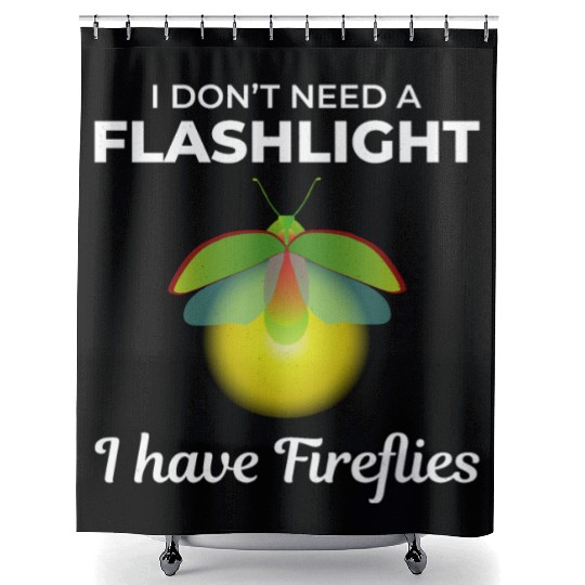 Fireflies Firefly Lightning Bug Insect Collector Shower Curtains