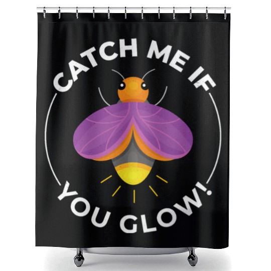 Fireflies Firefly Lightning Bug Insect Collector Shower Curtains