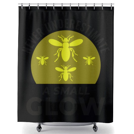 Fireflies Firefly Lightning Bug Insect Collector Shower Curtains
