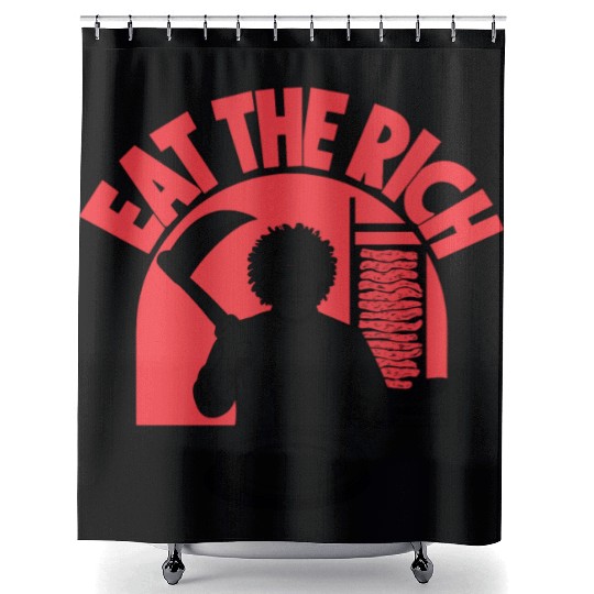 Eat The Rich Doner Döner Kebab Shower Curtains