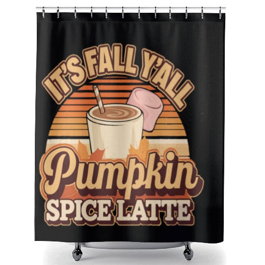I Heart Pumpkin Spice Shower Curtains