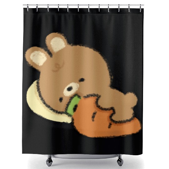 Bunny and Carrot Shower Curtains