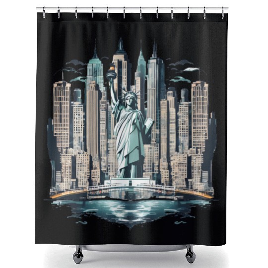 New York City gift idea Shower Curtains