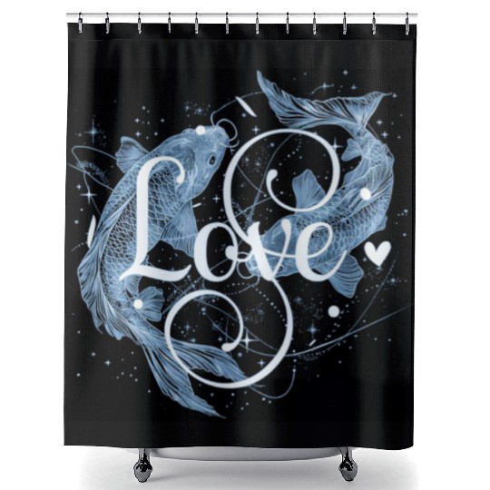 Pisces Vibes Shower Curtains