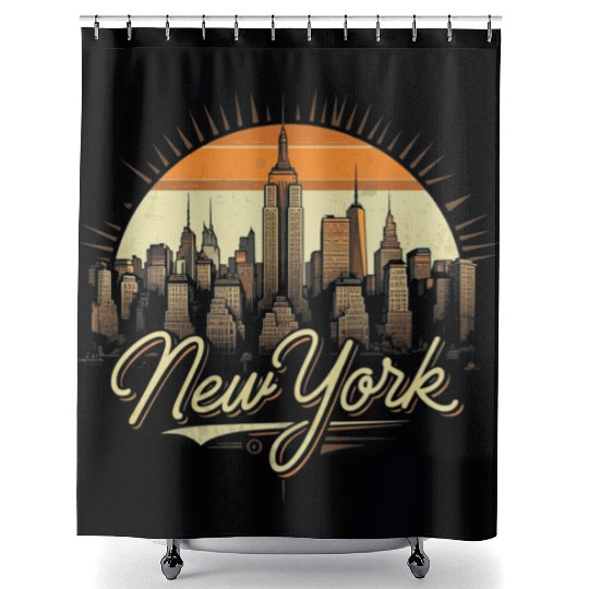 New York Skyline - Iconic Cityscape Beauty Shower Curtains