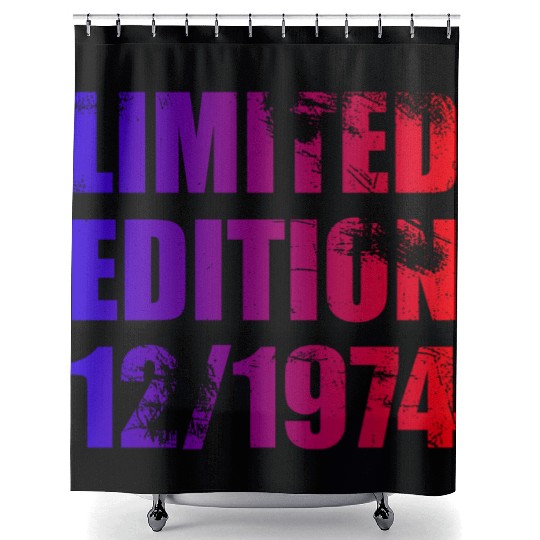 50th birthday Limited Edition 12/1974 Shower Curtains