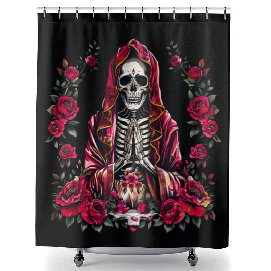 la Santa Muerte Saint Death Shower Curtains