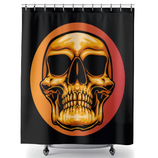 Halloween skull Novelty Skull Graphic design Shower Curtains