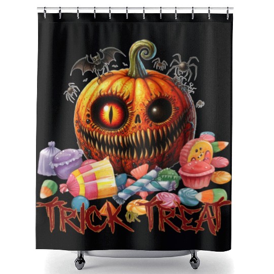 Trick or treat Shower Curtains