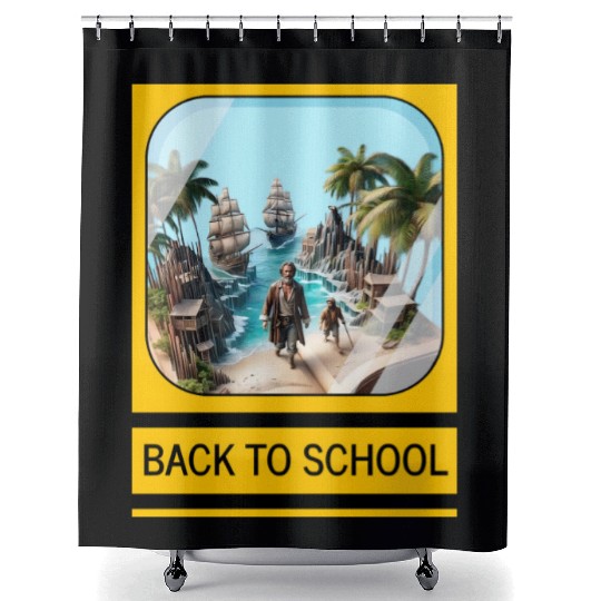 Back-to-school Shower Curtains