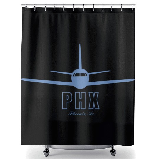 Phoenix Arizonna AZ Airport Code PHX Shower Curtains