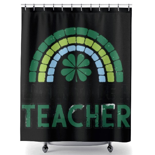 St. Patrick's Day 'Lucky to be a Teacher' Shower Curtains