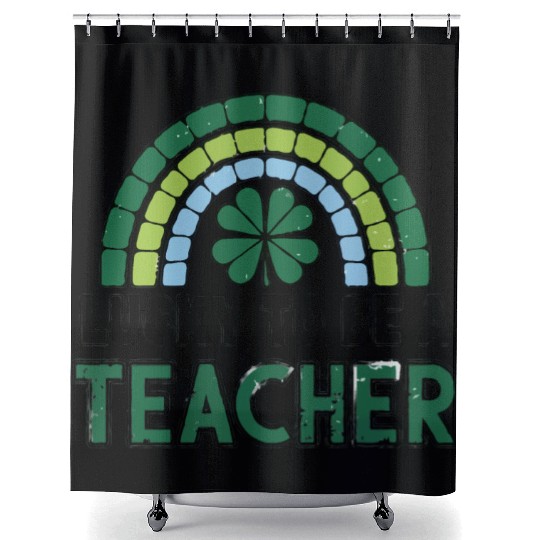 St. Patrick's Day 'Lucky to be a Teacher' Shower Curtains