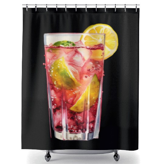 Citrus Berry Cocktail Shower Curtains