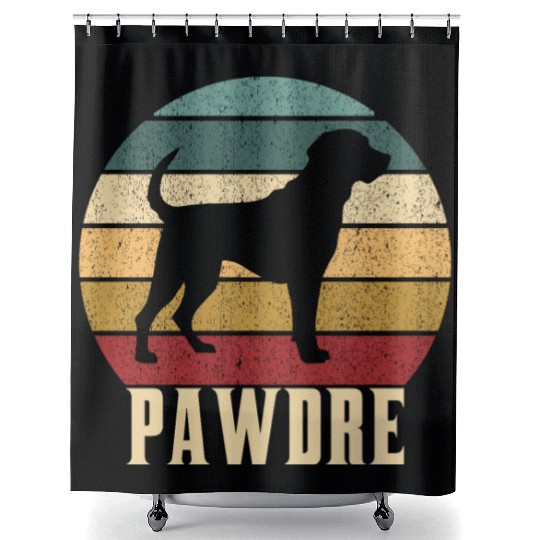 Pawdre Funny Best Dog Dad Ever Funny dog dad Shower Curtains