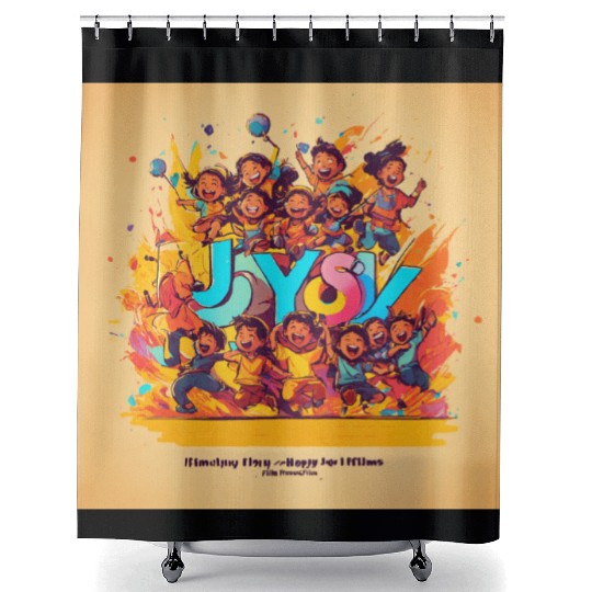 film production company logo design Shower Curtains