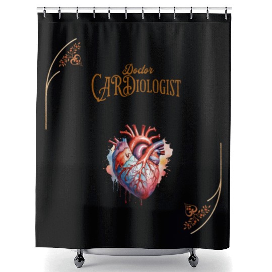 Doctor cardiologist Shower Curtains