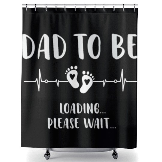 Soon to Be Dad Loading Expecting Father Gift Shower Curtains