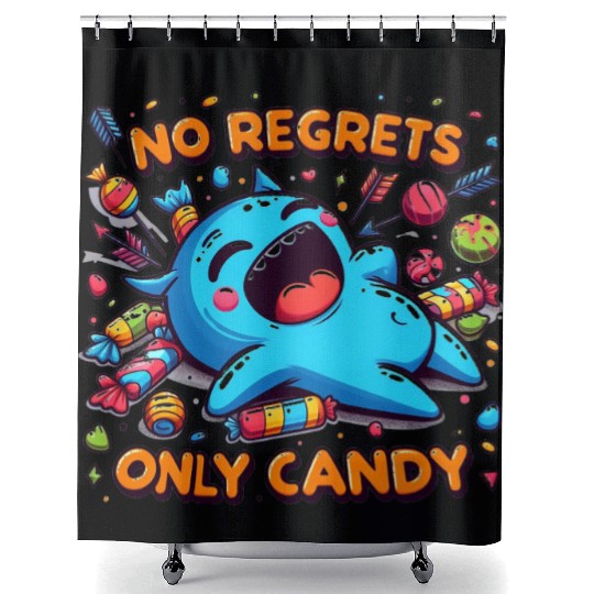 Disneyland No Regrets Only Candy Shower Curtains