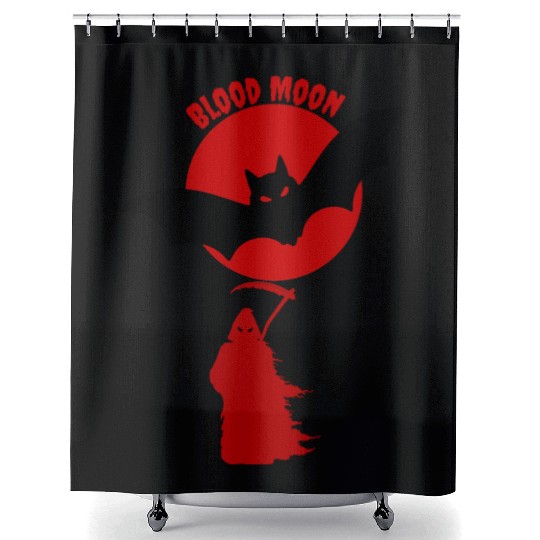 Blood Moon Majesty Shower Curtains