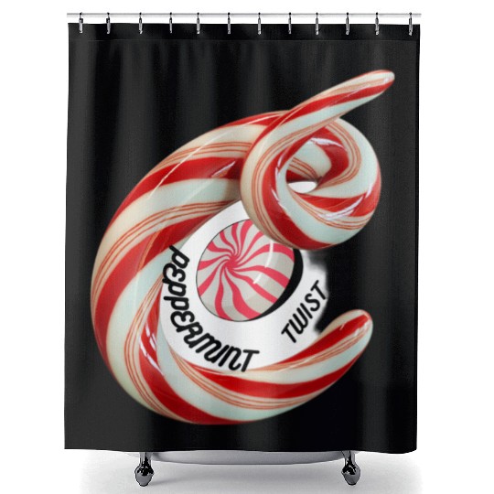 Peppermint Candy Shower Curtains