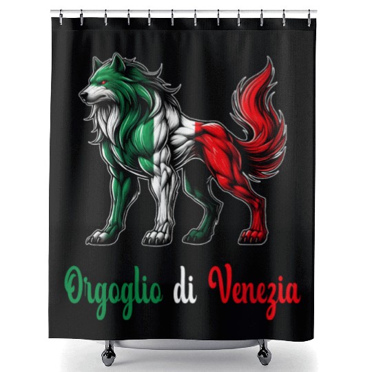 The pride of Venice Italy flag Shower Curtains