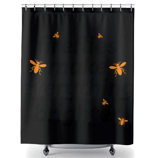 Fireflies Firefly Lightning Bug Insect Collector Shower Curtains