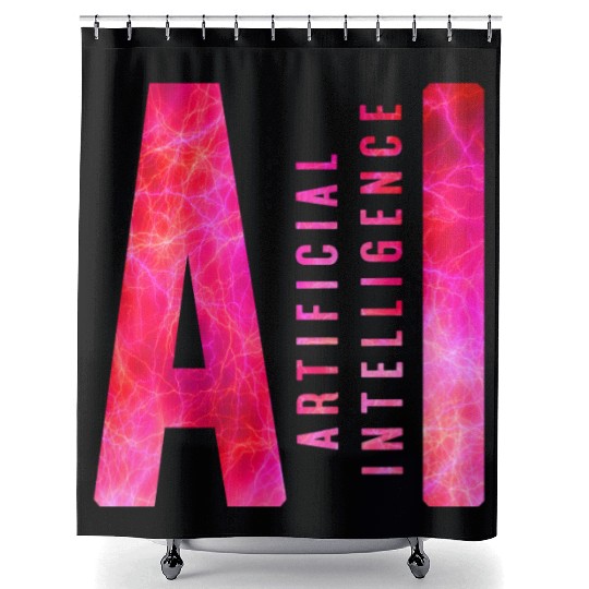 AI Artificial Intelligence Shower Curtains